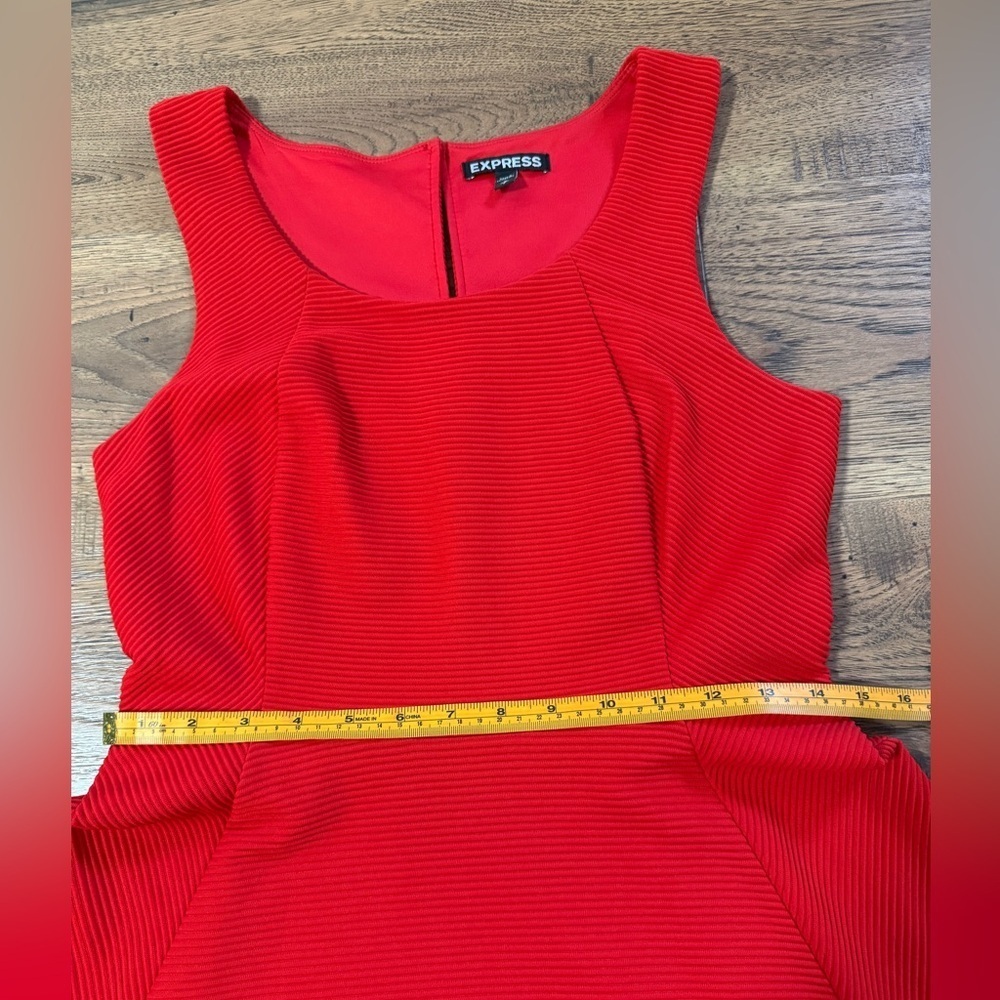 EXPRESS Elegant Red Sleeveless Dress zs SP - Picture 5 of 12